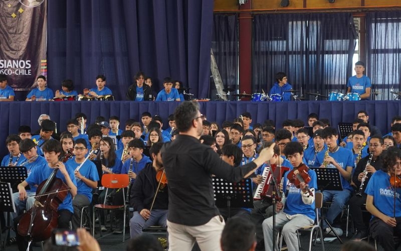 Finalización del Encuentro de Bandas en las Olimpiadas Salesianas 2024